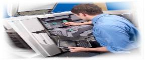 Copier repair service techncian